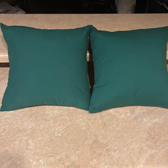 Xmas Accent Pillows. The face is made with Joan Kessler’s Xmas fabric - Picture 2 of 4